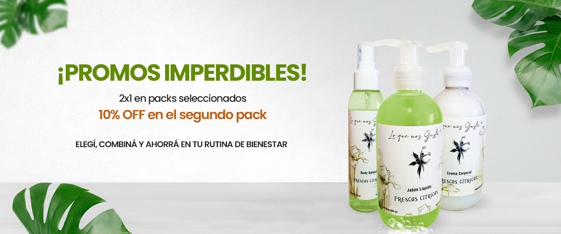 Banner pack frescos citricos